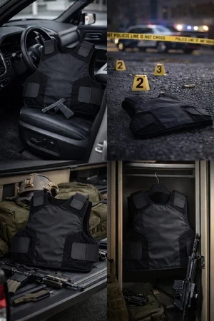Tatou Armor soft armor panel detail — aramid UHMWPE construction