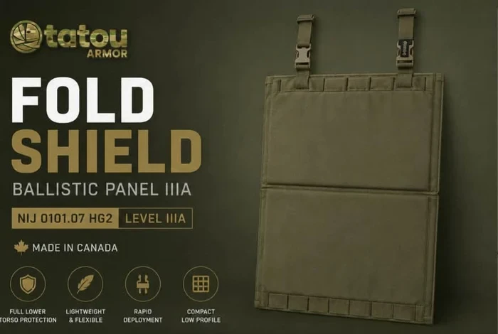 Fold Shield FGS™ — Ballistic Panel IIIA, NIJ 0101.07 HG2, Level IIIA, Beloeil, Québec